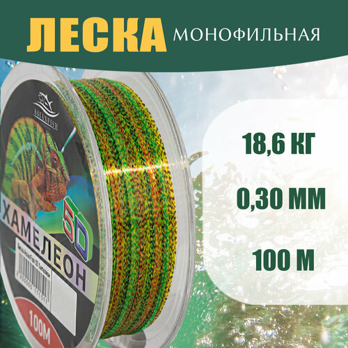 фото Леска хамелеон 5d 100м 0.30мм asianfish
