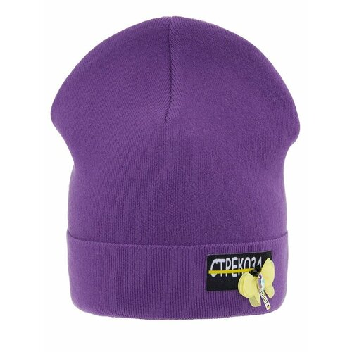 фото Шапка mialt, размер 52-54, фиолетовый