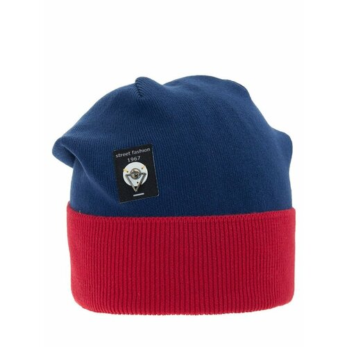 Шапка mialt, размер 54-56, синий, красный шапка tuot размер 50 54 красный