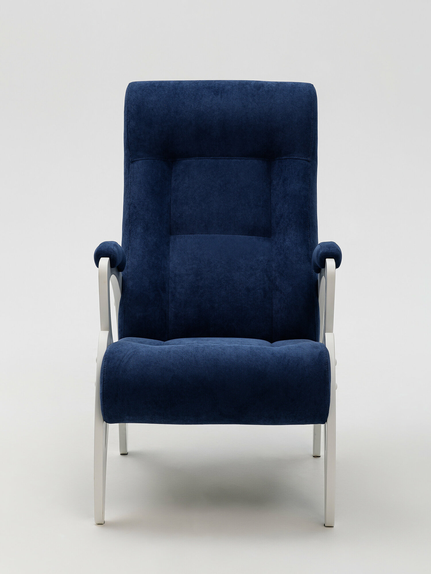 Кресло Женева, цвет синий/молочный - фотография № 2