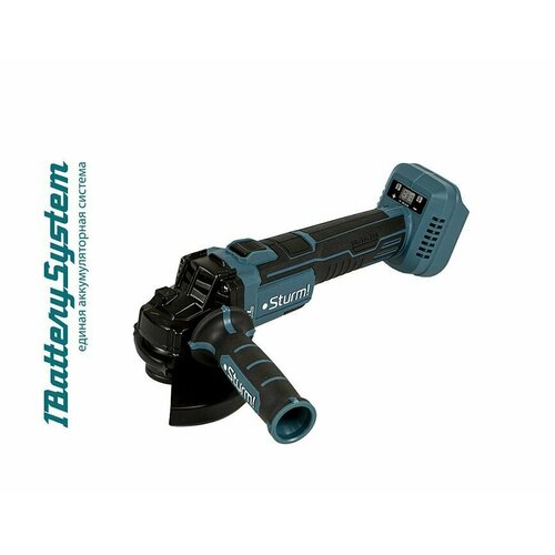 Болгарка угловая шлифовальная машина УШМ Sturm CAG1812BLE 1BatterySystem аккумуляторная бесщеточная 18В 125мм 9000 обмин без ЗУ и АКБ 833900₽