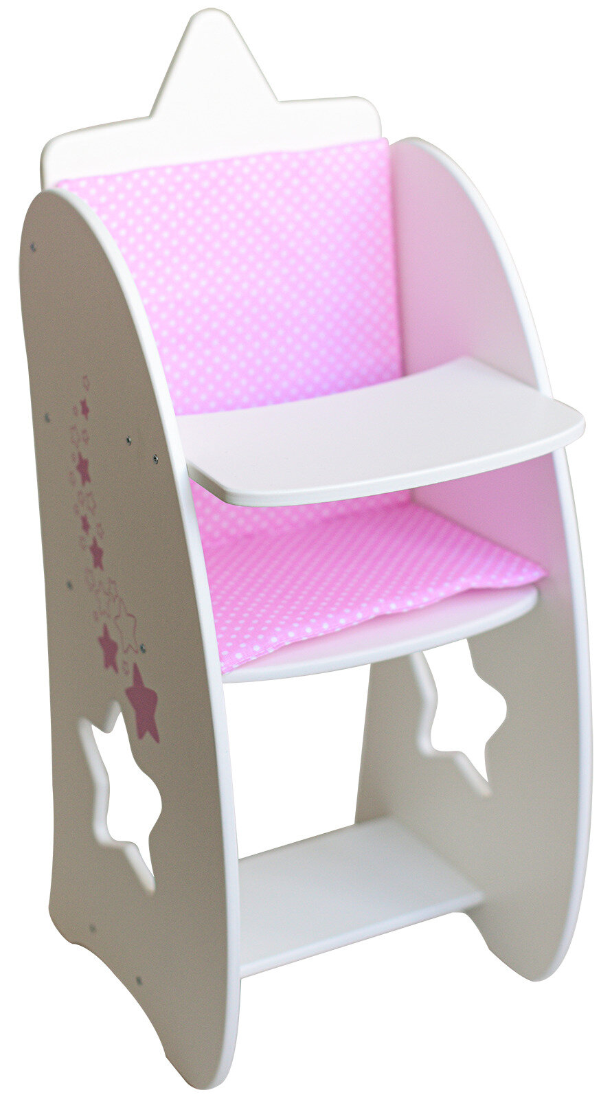 Мебель для кукол деревянная 57 см манюня игрушечный стульчик для кормления кукол / MEGA TOYS аксессуары baby born, reborn, реборн