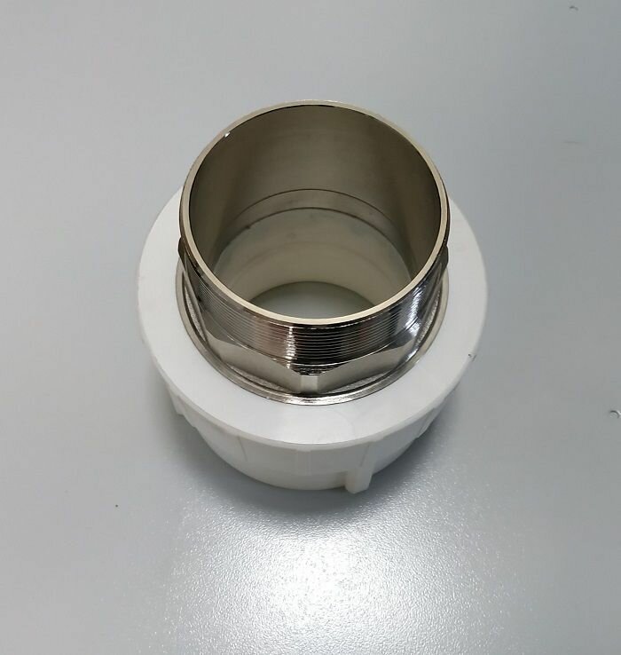 Муфта полипропиленовая 90*3" НР Kalde под ключ, 3222-nmo-903006 — фото 1