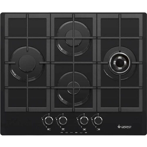 Поверхность газовая GEFEST ПВГ 2231-01 Р3 черный стекло ромб 2029000₽