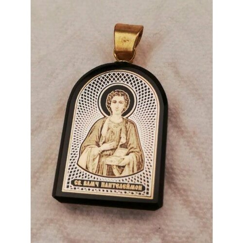 Иконка, обсидиан, коричневый