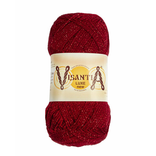фото Пряжа visantia "luxe new" 85% вискоза, 15% люрекс 100 г 240 м №10 красный