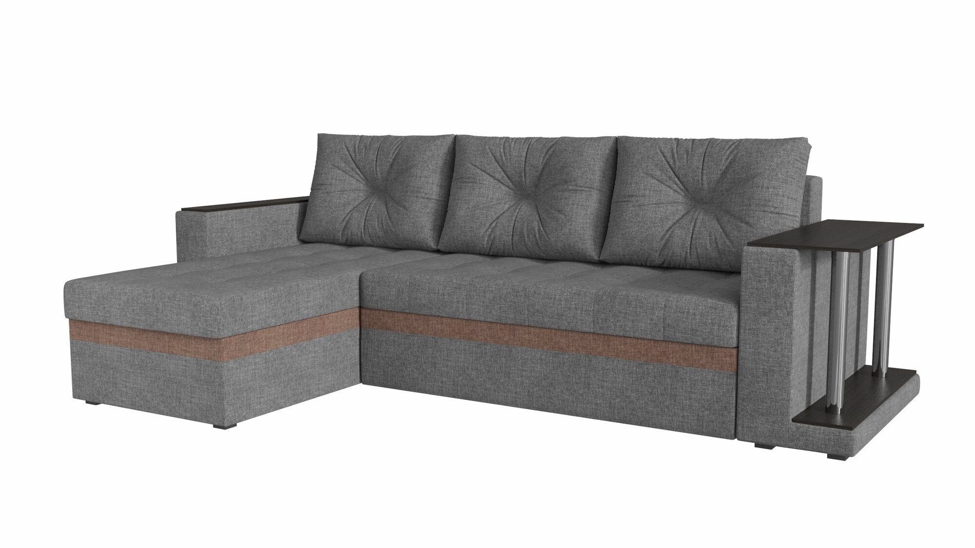 фото Угловой диван Атланта-D, Furne, рогожка, Угол Левый, 3202002L