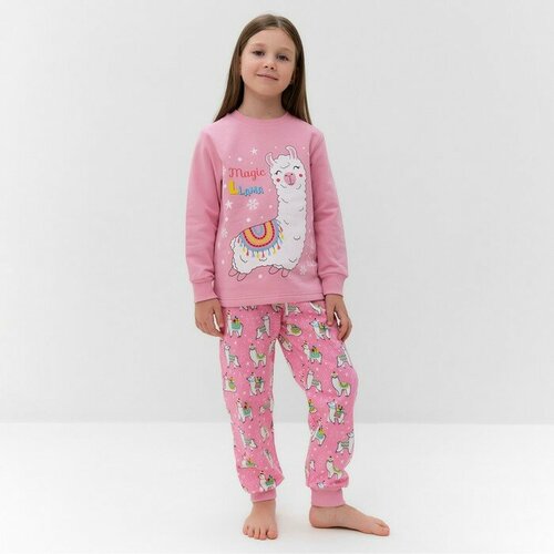 Пижама Luneva, размер 26/98, розовый пижама luneva размер пижама для девочки цвет розовый серый рост 98 см серый розовый