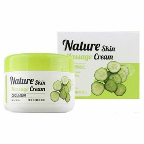 foodaholic nature skin massage cream – cucumber массажный крем для лица с экстрактом огурца Массажный крем для лица Foodaholic, с экстрактом огурца, 300 мл