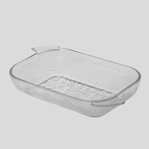 Блюдо-шубница «Ракушка», стеклянное, 30×16×5 см, в подарочной упаковке