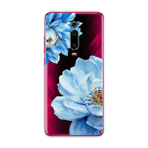 Силиконовый чехол на Xiaomi Mi 9T / Сяоми Ми 9Т Голубые клематисы, прозрачный силиконовый чехол на xiaomi mi 6 сяоми ми 6 голубые клематисы прозрачный