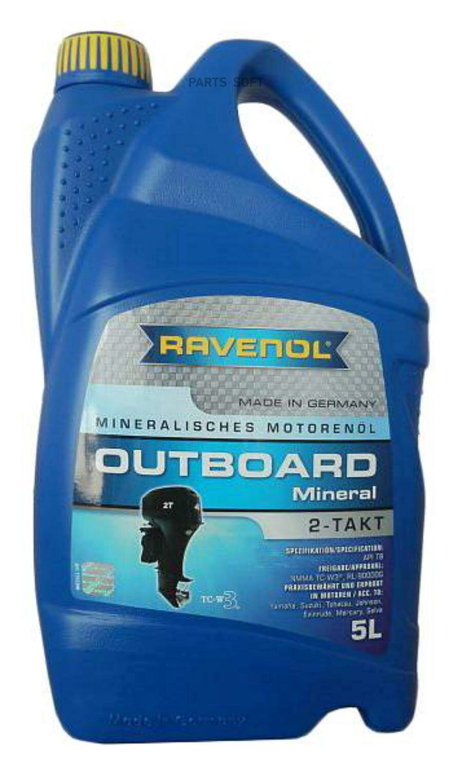 Моторное масло для 2Т лод. моторов RAVENOL Outboard 2T Mineral ( 5л) new RAVENOL / арт. 115320000501999 - (1 шт)