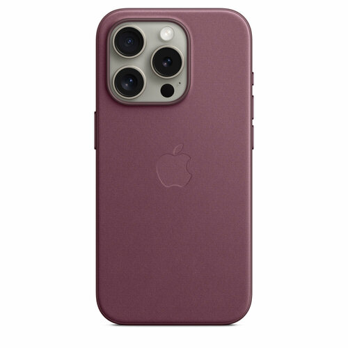 Чехол Apple iPhone 15 Pro FineWoven Case with MagSafe Mulberry / Шелковица