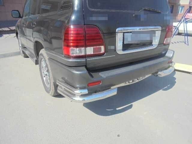 Защита бампера зад. (углы) TY0307 DPA FJ100 TOYOTA LAND CRUISER FJ-100 1998-2007 г. CASHIDE — фото 7