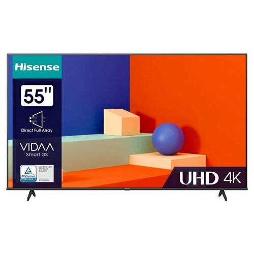 Телевизор Hisense 55A6K 50 3840x2160 300кдм2 12001 60Гц 55A6K 2x8Вт Wi-Fi Поддержка SMART TV Разъем CI Цифровой тюнер 5997600₽