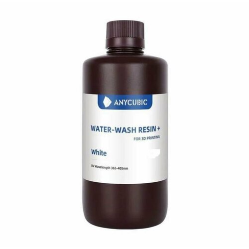 Фотополимерная водосмываемая смола Anycubic Water Wash Resin+ белая 500 мл