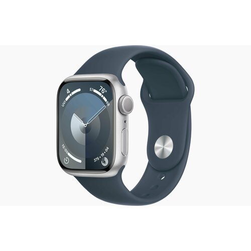 Смарт-часы Apple Watch Series SE 2023 2GEN 40mm Silver Aluminum Case with Blue Storm Sport Band Синий с ремешком ML 27900₽