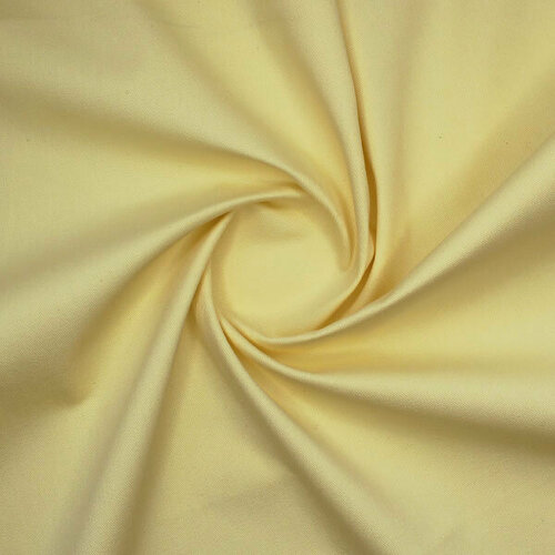 Ткань для шитья, денимовая, светло-желтая 100х140 см