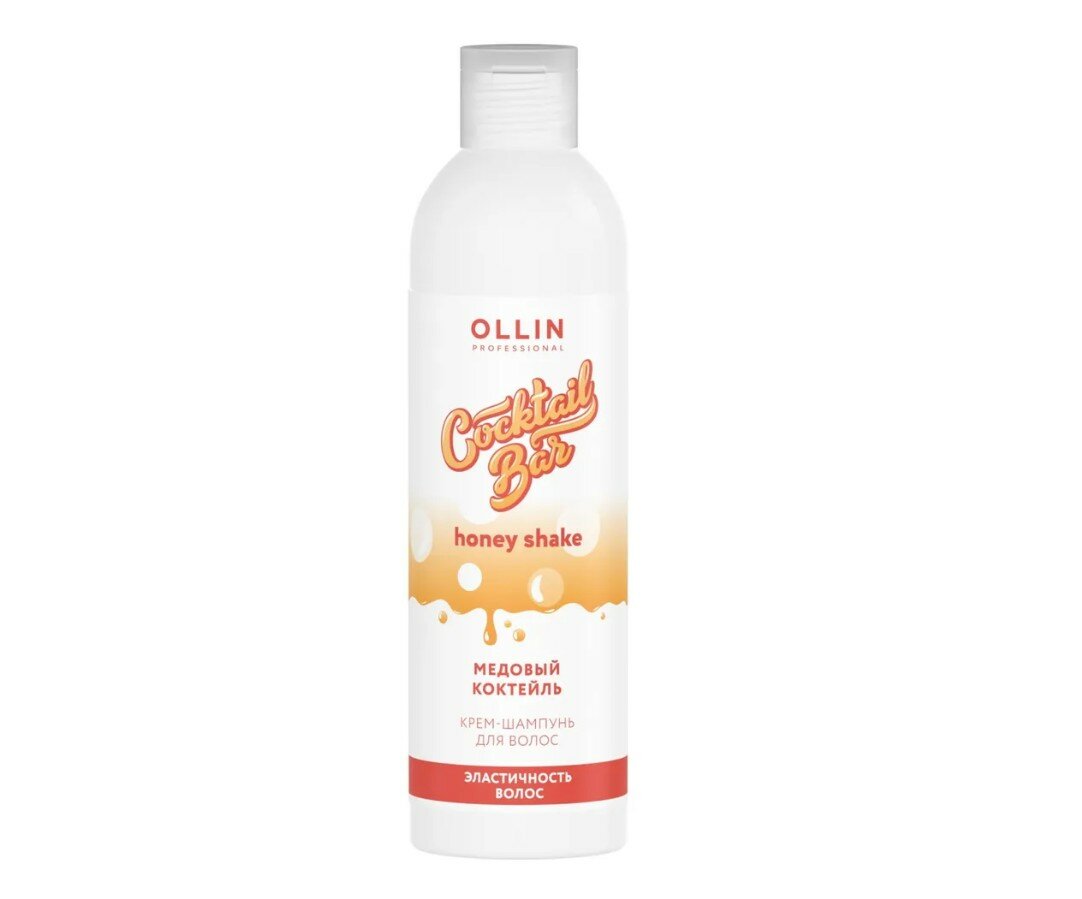 Крем-шампунь COCKTAIL BAR для эластичности волос OLLIN PROFESSIONAL медовый коктейль 400 мл.
