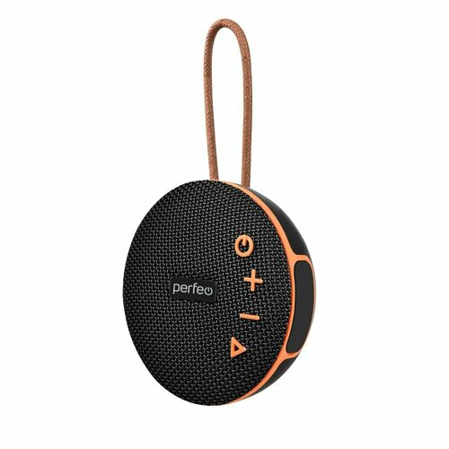 Колонка Perfeo POP, Bluetooth, FM, MP3 microSD, USB, AUX in, TWS, мощность 6Вт, 1200mAh, черная perfeo bluetooth колонка eye s 16w mp3 usb aux fm va hf tws черная 16 вт