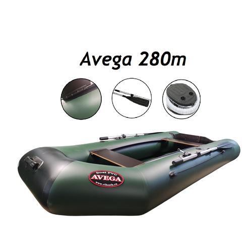 Лодка AVEGA М280 зеленый/черный