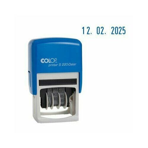 Датер автоматический пластиковый Colop S220 Bank (шрифт 4 мм месяц обозначается цифрами), 218981