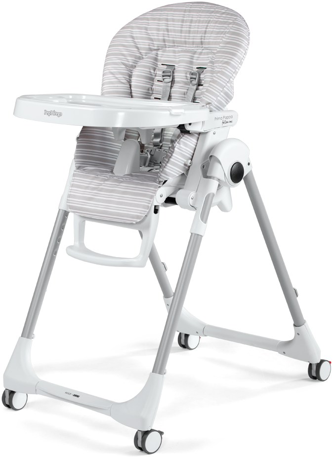 Стульчик Peg-Perego Prima Pappa Follow Me, Linear Grey