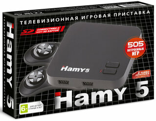 Игровая Приставка "Hamy 5" (16+8 Bit) (505в1) Черная (черная коробка)