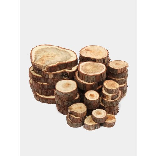 Спилы можжевельника , 40 шт. набор спилов можжевельника, диаметр 3-9 см.