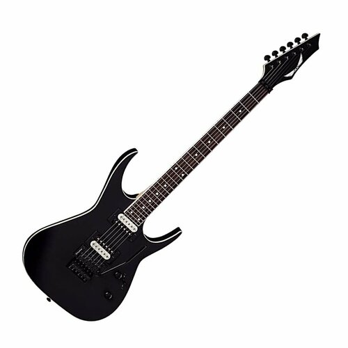 DEAN EXILEX F BKS электрогитара, тип Superstrat, 24 лада, 25 1/2, HH,1V+1T, цвет черный dean ml sel cbk электрогитара h h 22 лада махагон цвет черный