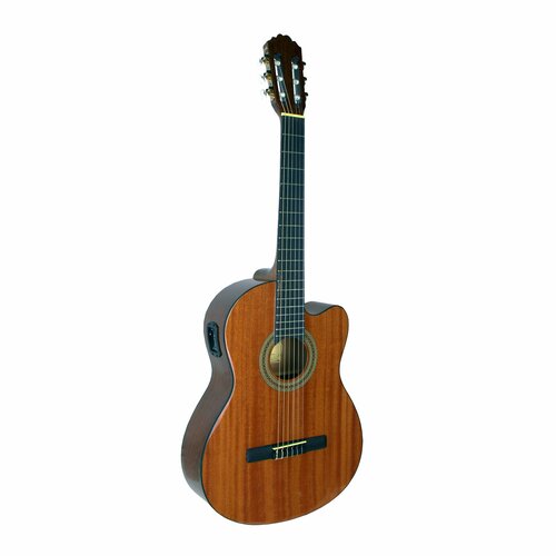 SAMICK CNG-1CE/N - классическая гитара 4/4 с подключением, корпус cutaway, махагон, цвет натуральный классическая гитара samick cng 2 n 4 4