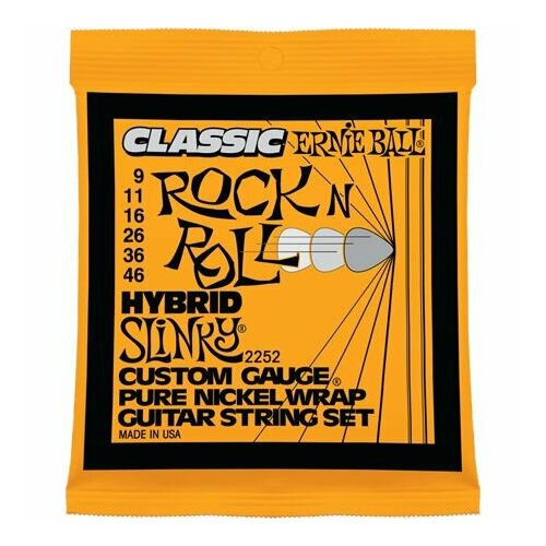 комплект cтрун для электрогитары ernie ball p02722 cobalt hybrid slinky Ernie Ball P02252 - Комплект cтрун для электрогитары