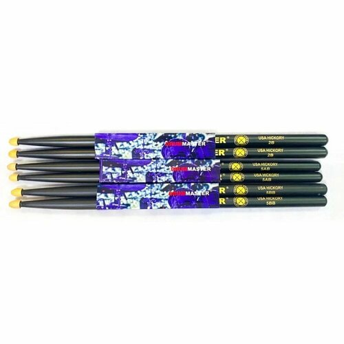 Барабанные палочки DRUMMASTER 2B American Hickory 2B 1227₽