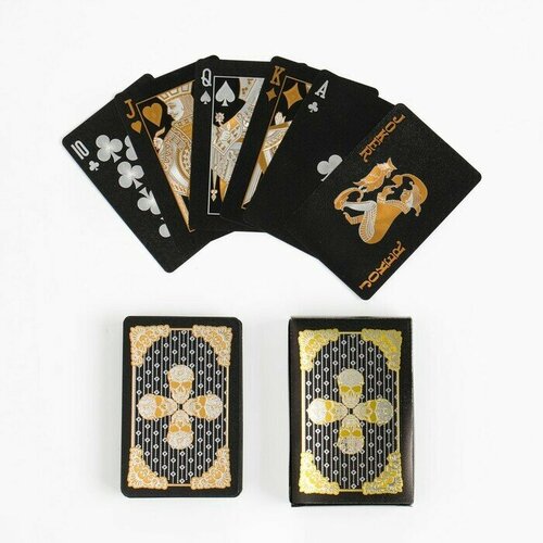 Карты игральные пластиковые 54 шт 33 мкм 87 х 57 см 738₽