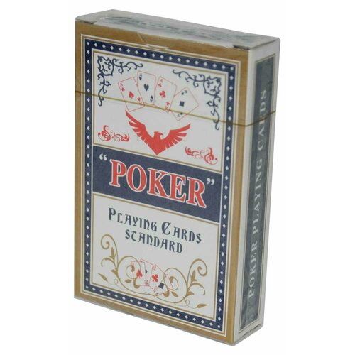 Карты для покера с пластиковым покрытием 5,7х8,7см, 54 шт.