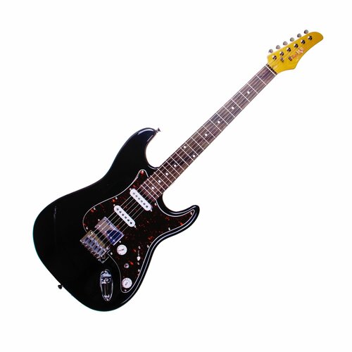REDHILL STM300/BK эл. гитара, Stratocaster, 1V/2T/3P, S-S-H, ольха/клен+палисандр, цвет черный