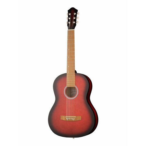 M-313-RD Акустическая гитара, красная, Амистар акустическая гитара красная амистар m 313 rd