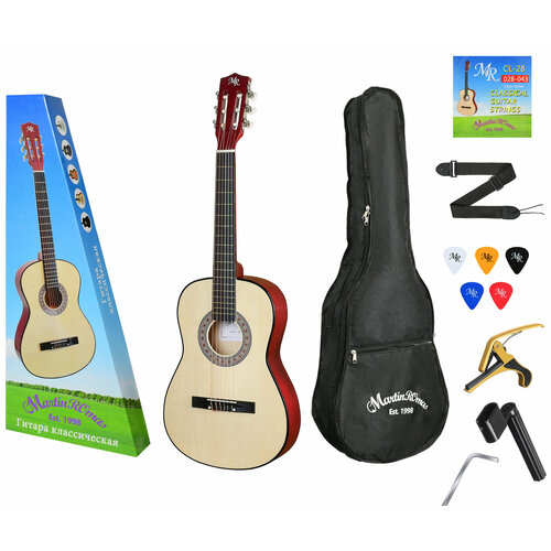 Гитара классическая MARTIN ROMAS PACK JR-340 N 1/2 в наборе набор для гитары чехол ремень каподастр медиаторы вертушка