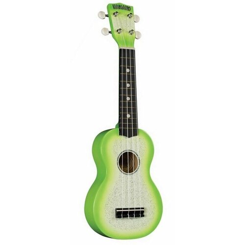 Hamano U-35GN Green Sparkle укулеле hamano u 35bk black sparkle укулеле сопрано