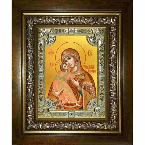 икона богородица владимирская 18x24 см со стразами в деревянном киоте арт вк 2886 Икона Богородица Владимирская, 18x24 см, со стразами, в деревянном киоте, арт вк-2868