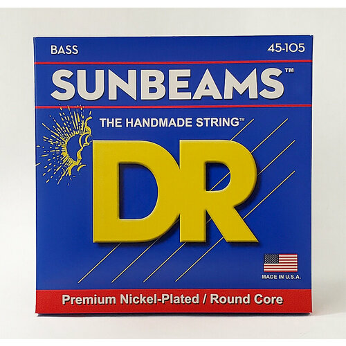 DR NMR-45 SUNBEAM струны для 4-струнной бас-гитары никель 45 105 струны для бас гитары dr string nmr 45 sunbeam