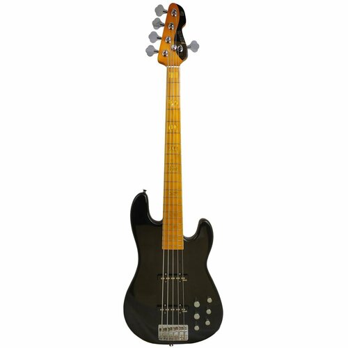 Markbass MB GV 5 Gloxy Val Black CR MP 5-струнная бас-гитара с чехлом, JJ, активный преамп, цвет черный markbass gv5 gloxy val mp 5 струнная электрическая бас гитара черная