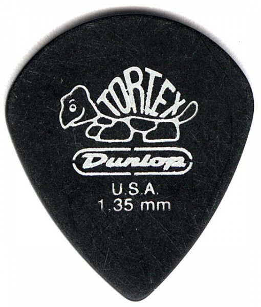 Медиатор Dunlop 498R1.35 Tortex Jazz III XL, черный, 1.35 мм, 1 шт.