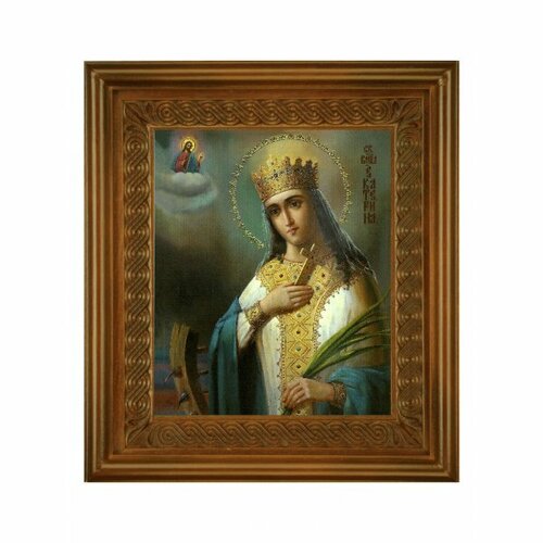 Икона Екатерина (21*24 см), арт СТ-10014-3 икона вадим персидский 21 24 см арт ст 09016 3