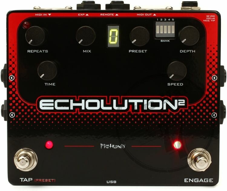 PIGTRONIX E2B Echolution 2 Delay Эффект гитарный