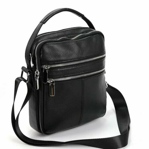 фото Сумка мессенджер rb67 rb67, фактура рельефная, черный нет бренда