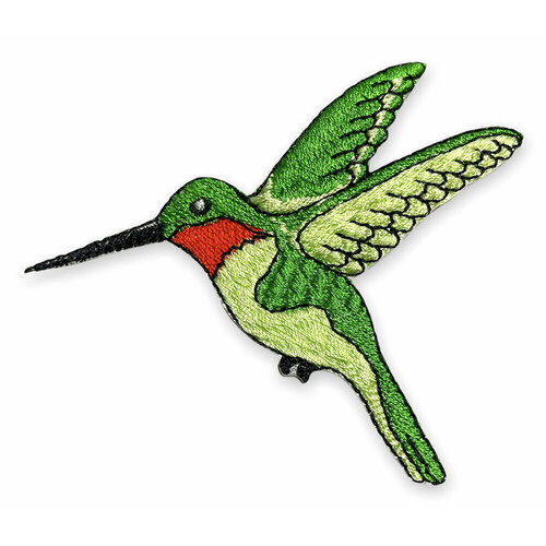 Патч маленькая колибри зеленая