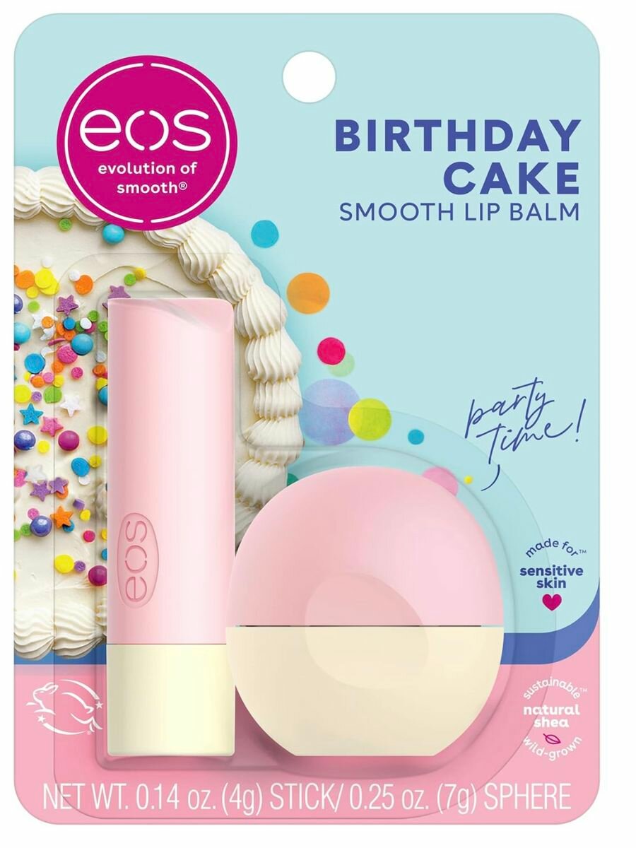 Бальзам для губ EOS "Birthday Cake"