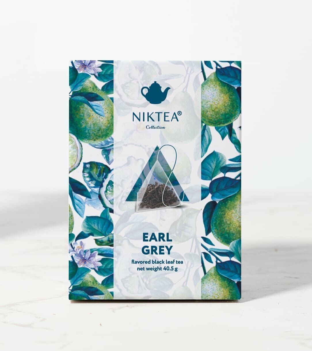 Чай в пирамидках черный NIKTEA Earl Grey, NIKTEA Эрл Грей