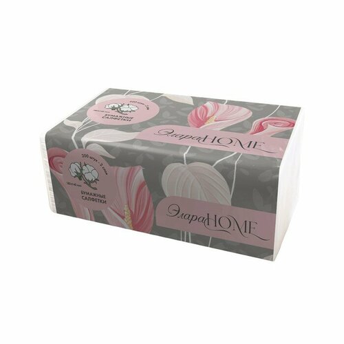 ЭлараHome Салфетки бумажные в мягкой упаковке Элара Home, 200 шт.